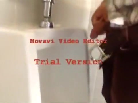 ANOTHER PEE, CUM AND JERK OFF VIDEO AT THE OFFICE RESTROOM