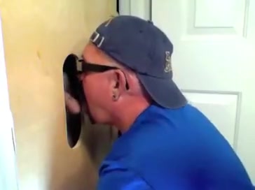 Gloryhole Hungry Cock Sucker Gets Fed By Married Man