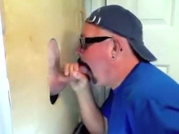 Gloryhole Hungry Cock Sucker Gets Fed By Married Man