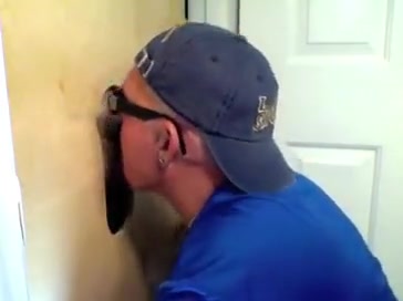 Gloryhole Hungry Cock Sucker Gets Fed By Married Man