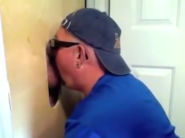 Gloryhole Hungry Cock Sucker Gets Fed By Married Man