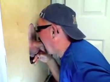 Gloryhole Hungry Cock Sucker Gets Fed By Married Man