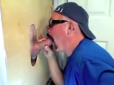Gloryhole Hungry Cock Sucker Gets Fed By Married Man