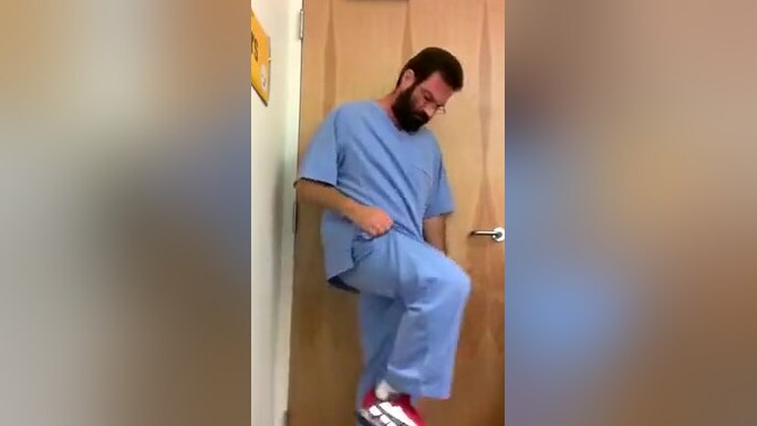 The Doctor gets nude