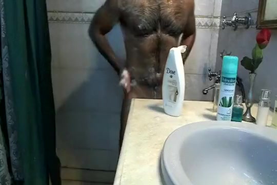 Shower time for hairy muscle