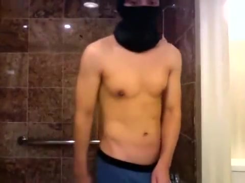 Horny teen 18+ boy in school showers
