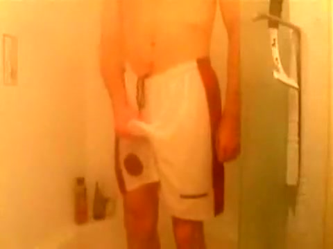 Showering in shorts
