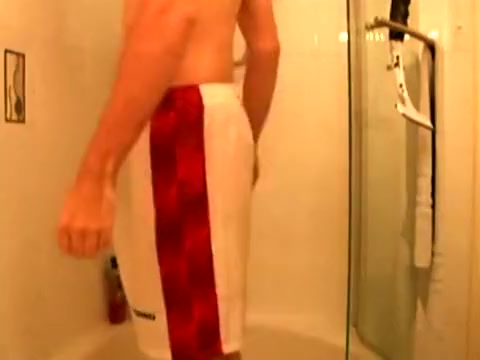 Showering in shorts