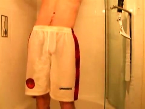 Showering in shorts