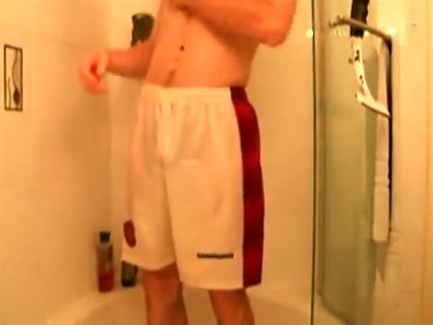 Showering in shorts