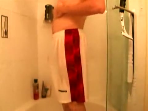 Showering in shorts