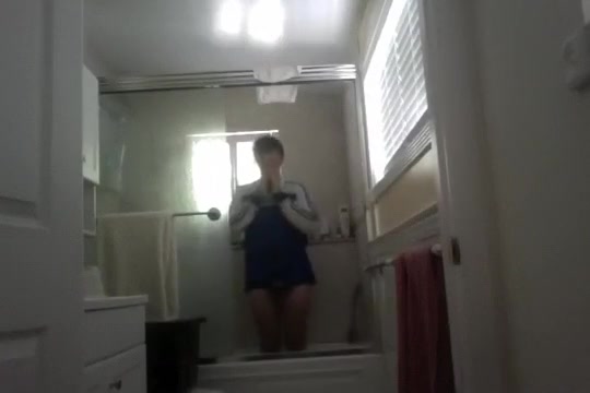 Me dressing in soccer gear with shower