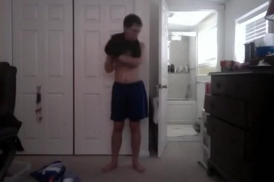 Me dressing in soccer gear with shower
