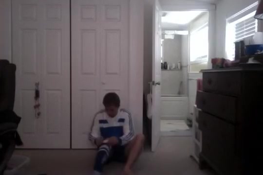 Me dressing in soccer gear with shower