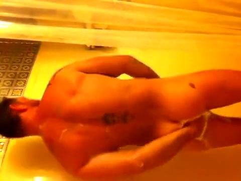 JmuscleGuy JO in his shower