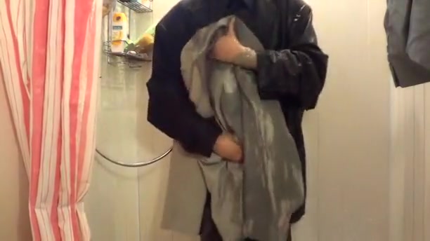 Suits in shower 1