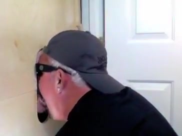 Gloryhole Professor Cums To Feed