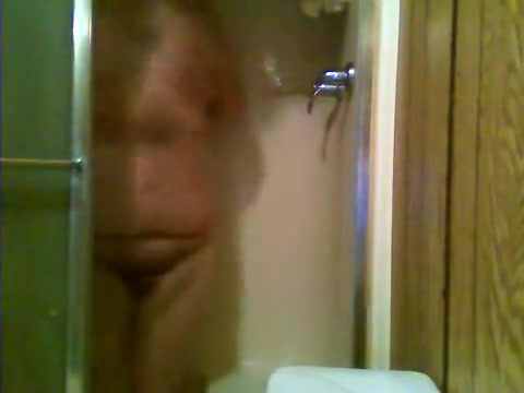 Obese Chub Shower and Cum