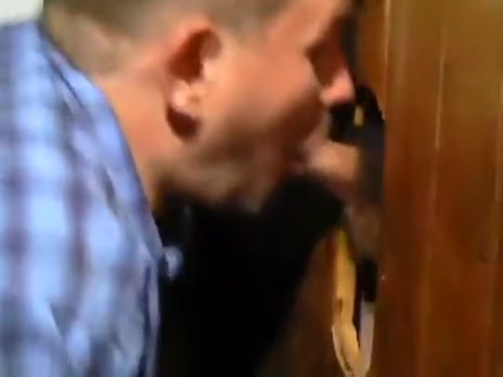 Me getting serviced thru a gloryhole
