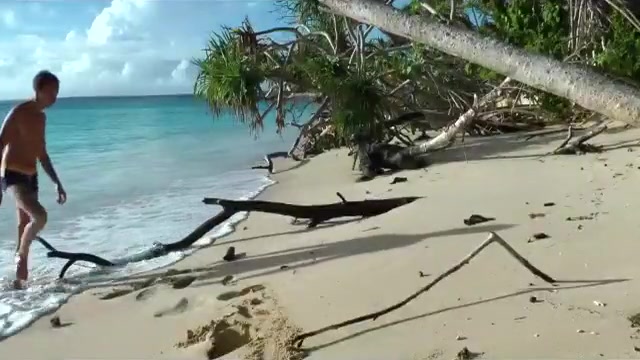 Self fisting, jerking off, wazoo play - on beach in Tonga