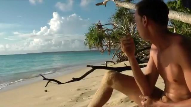 Self fisting, jerking off, wazoo play - on beach in Tonga