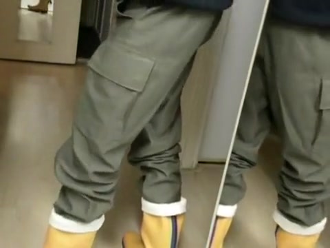 nlboots - military trousers, orange boots
