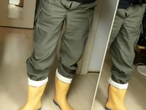 nlboots - military trousers, orange boots