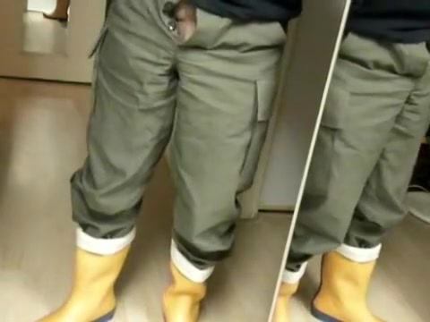nlboots - military trousers, orange boots
