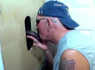 Gloryhole 1St Time Chocolate Cums For One As Well As The Other HOles