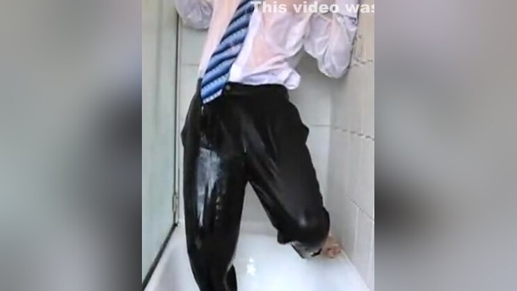 Shirt & Tie Shower in White CK Pro Stretch boxers