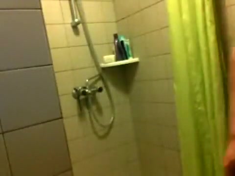 shaving my balls in the shower