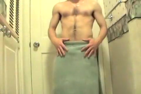 Jerking off previous to a shower