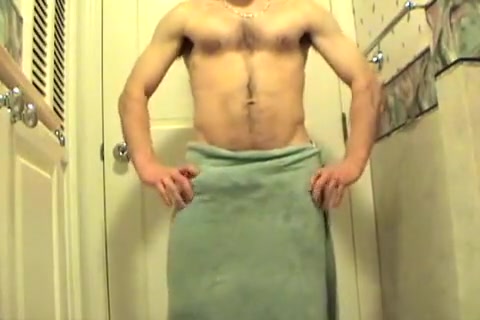 Jerking off previous to a shower