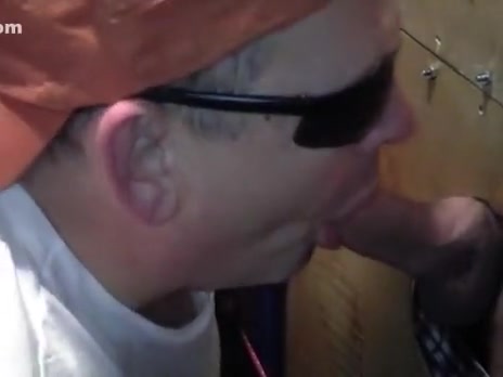 Gloryhole in Large Rig Cum Wench Swallowing load of White lad