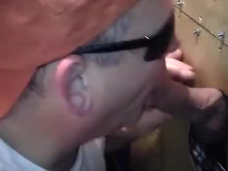 Gloryhole in Large Rig Cum Wench Swallowing load of White lad