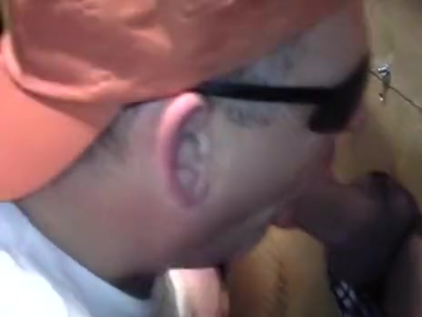 Gloryhole in Large Rig Cum Wench Swallowing load of White lad