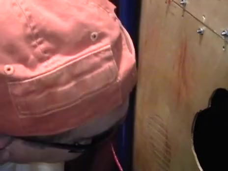 Gloryhole in Large Rig Cum Wench Swallowing load of White lad