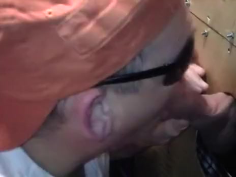 Gloryhole in Large Rig Cum Wench Swallowing load of White lad
