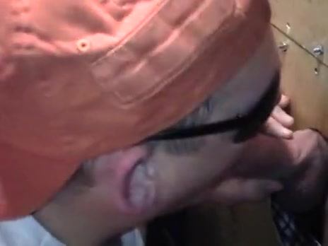 Gloryhole in Large Rig Cum Wench Swallowing load of White lad