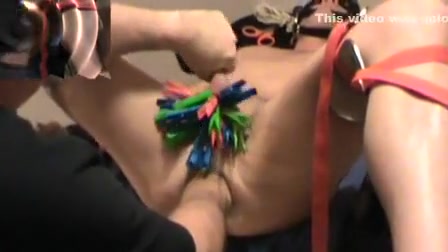 Iliff and ab play with clothing pins and fisting
