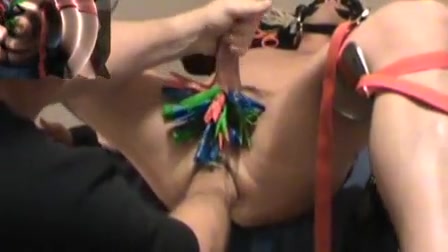 Iliff and ab play with clothing pins and fisting
