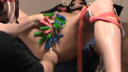 Iliff and ab play with clothing pins and fisting