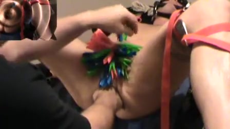 Iliff and ab play with clothing pins and fisting