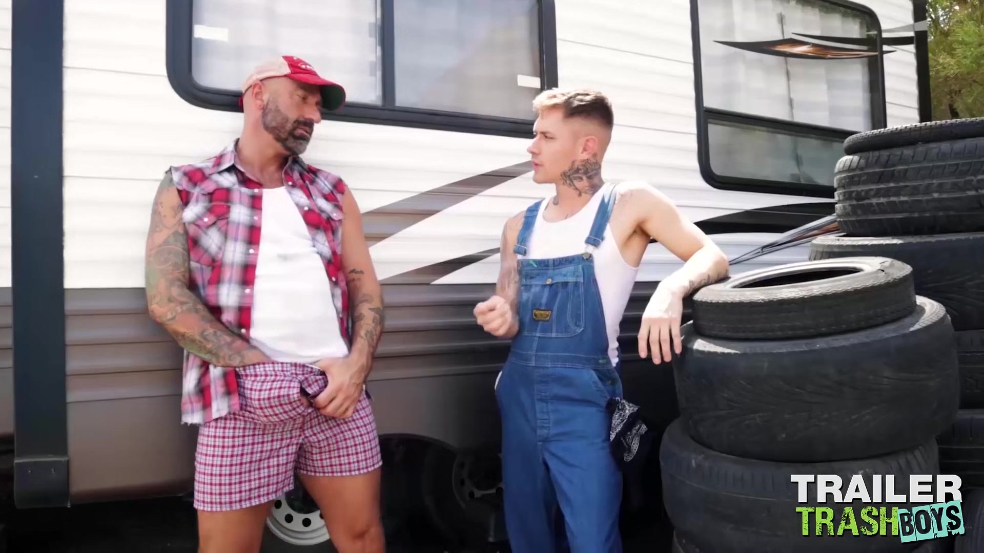 TRAILERTRASHBOYS Gay Drew Sebastian Barebacks Zack Bishop