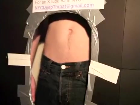 nineteen year old schlong's 2nd time at a gloryhole