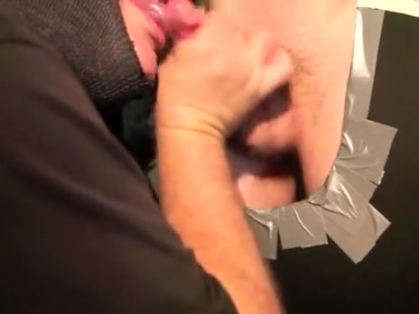 nineteen year old schlong's 2nd time at a gloryhole