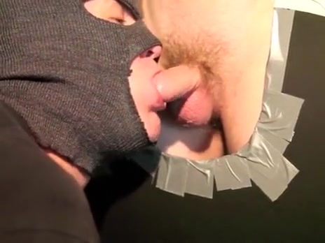nineteen year old schlong's 2nd time at a gloryhole