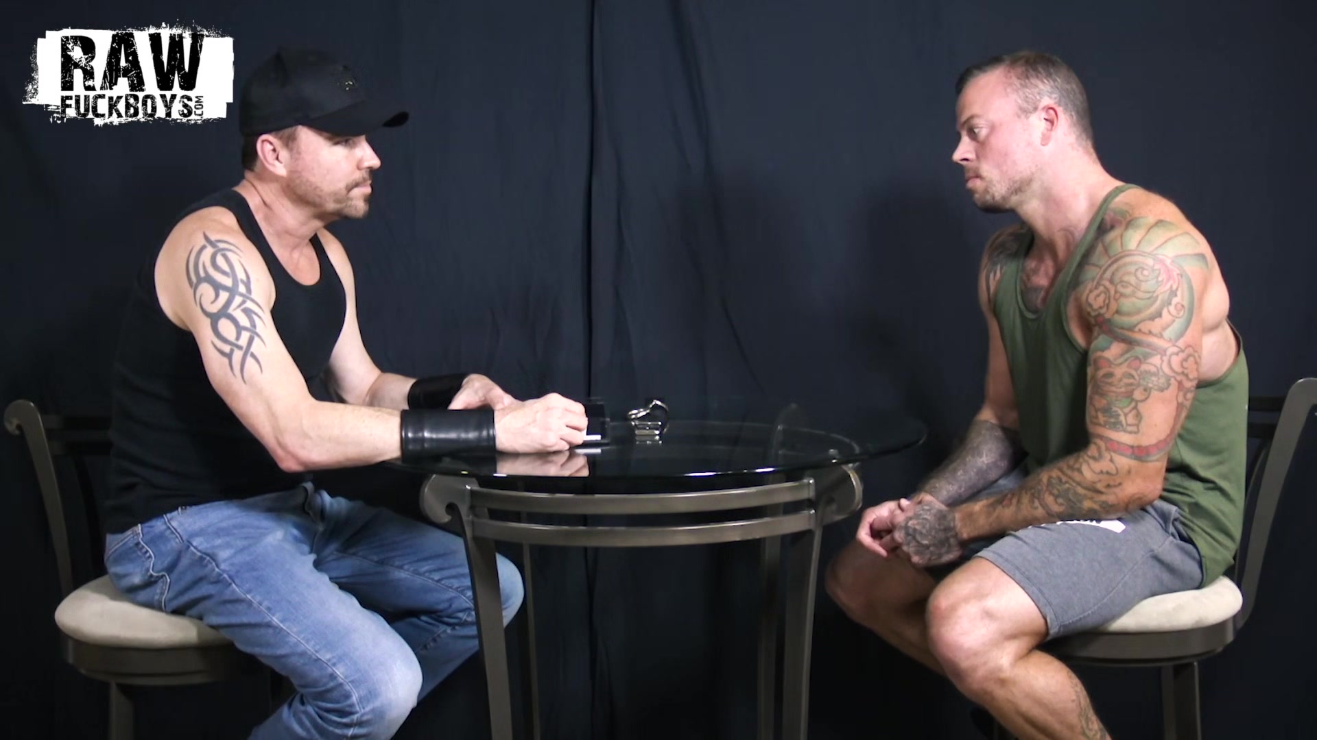 RawFuckBoys - Tatted muscle Step daddy blows young hot jock blindfolded