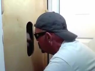 Gloryhole Married Buddy Returns for face hole and arse