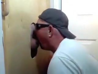 Gloryhole Married Buddy Returns for face hole and arse